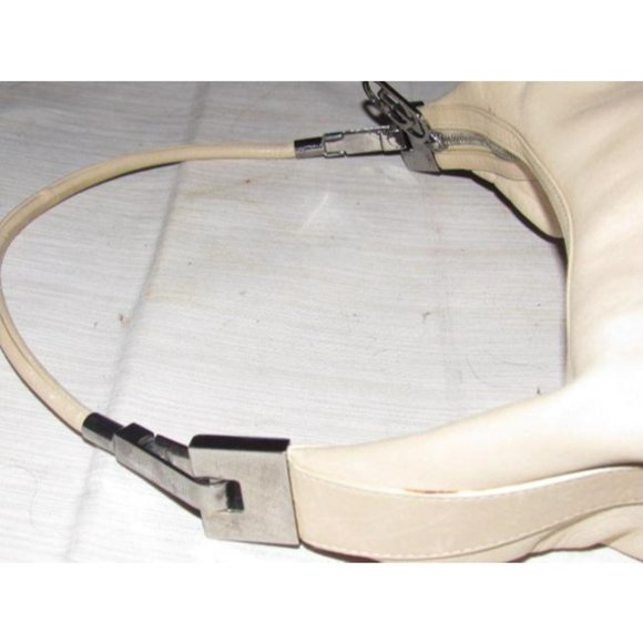 Vintage RARE Gucci HOBO Tom Ford Era Ivory Leather  Removable Strap - Picture 5 of 12
